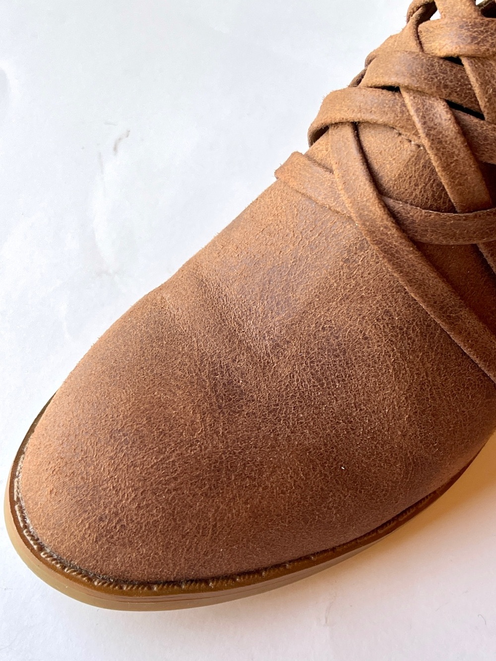 Fergalicious by Fergie "Bandana" Woven Caged Ankle Booties - 5.5 - Picture 10 of 11